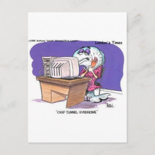 Karpaltunnelsyndrom Lustige Cartoon Geschenke & T- Postkarte