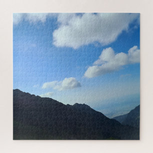 Karpaten-Blauhimmel-Gipfel – Rumänien Bergkunst Puzzle