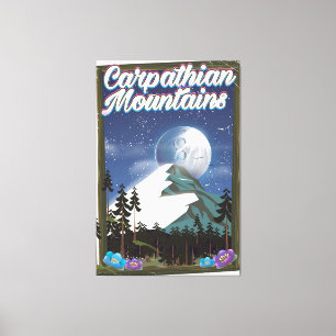 Karpaten Reiseplakat Leinwanddruck