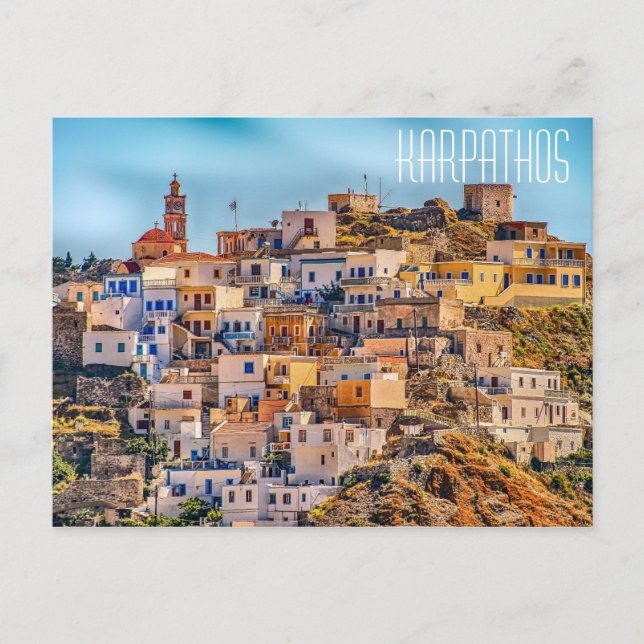 Karpathos Griechenland Postkarte (Vorderseite)