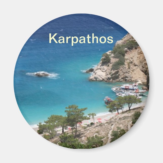 Karpathos-Grießmagnet Magnet (Vorne)