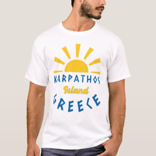 Karpathos Island, Griechenland - Sunshine Men Whit T-Shirt