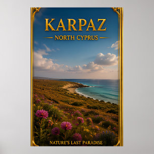 Karpaz Nordzypern Unberührte Küstenreise Poster