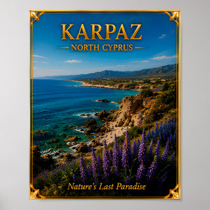 Karpaz Nordzypern Wilde Natur Reiseerinnerung Poster