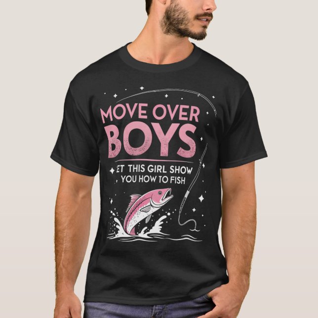 Karpfen Angel Mädchen T-Shirt (Vorderseite)