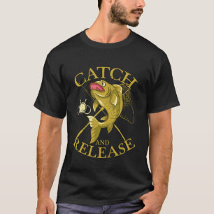 Karpfen Fang und Release Karpfenjagd T-Shirt