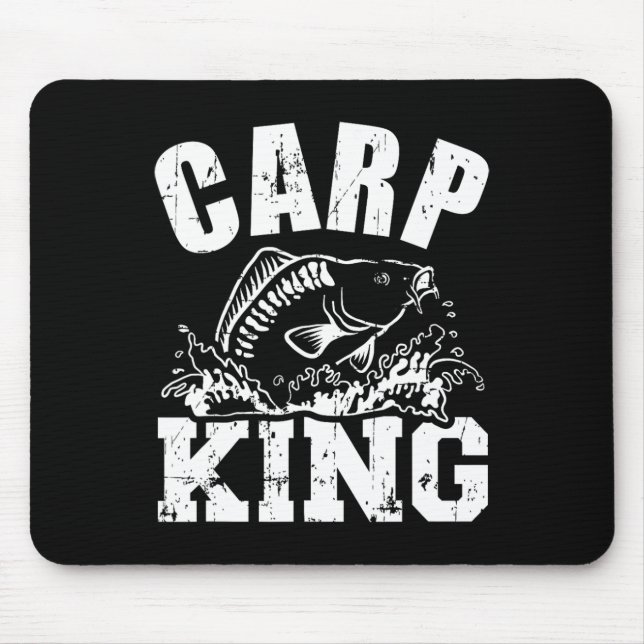 Karpfen König Angeln  Mousepad (Vorne)