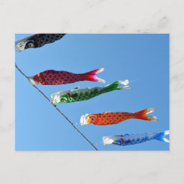 Karpfenbanner (koinobori): Japan Postkarte
