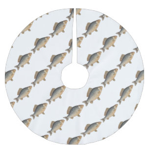 Karpfenfisch Fischmalerei Süßwasserzeichnung  Polyester Weihnachtsbaumdecke