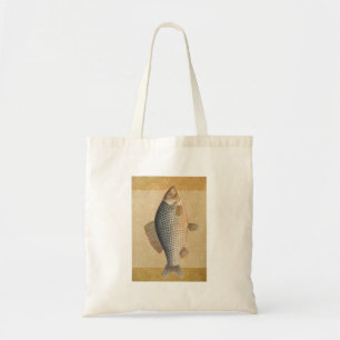 Karpfenfisch Fischmalerei Süßwasserzeichnung Tragetasche