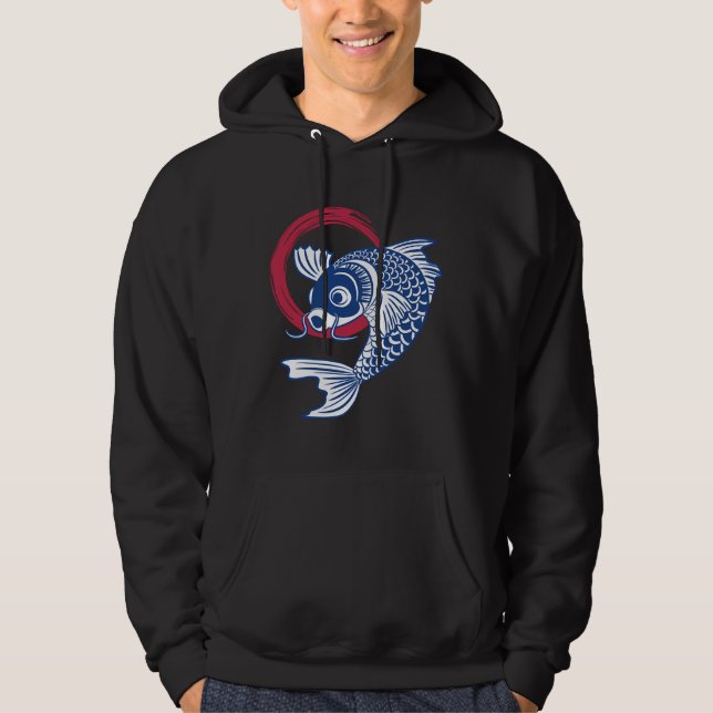 Karpfenfisch Hoodie (Vorderseite)