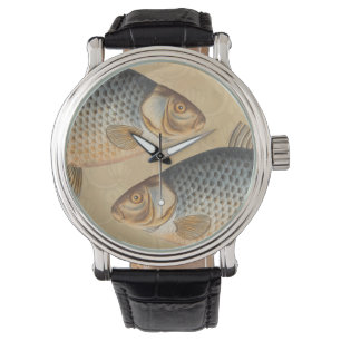 Karpfenfisch, Süßwasser anstrichen Armbanduhr