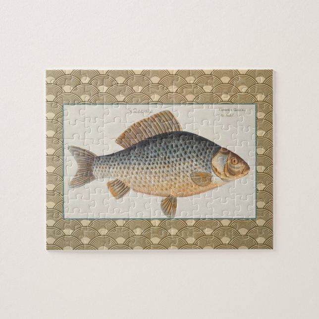 Karpfenfisch, Süßwasser anstrichen Puzzle (Horizontal)