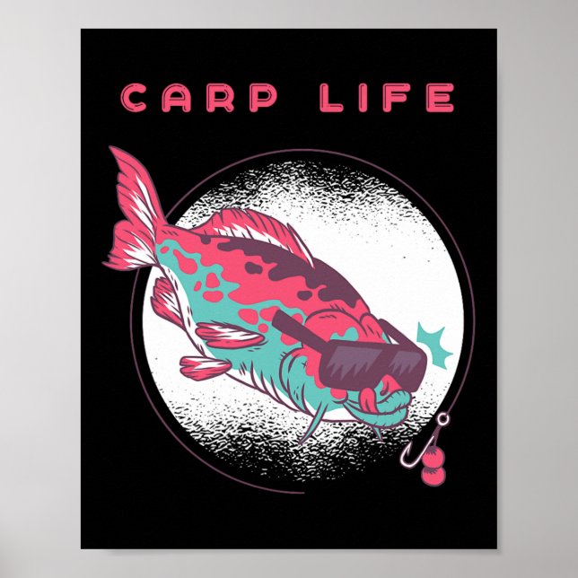Karpfenfischerei Poster (Vorne)
