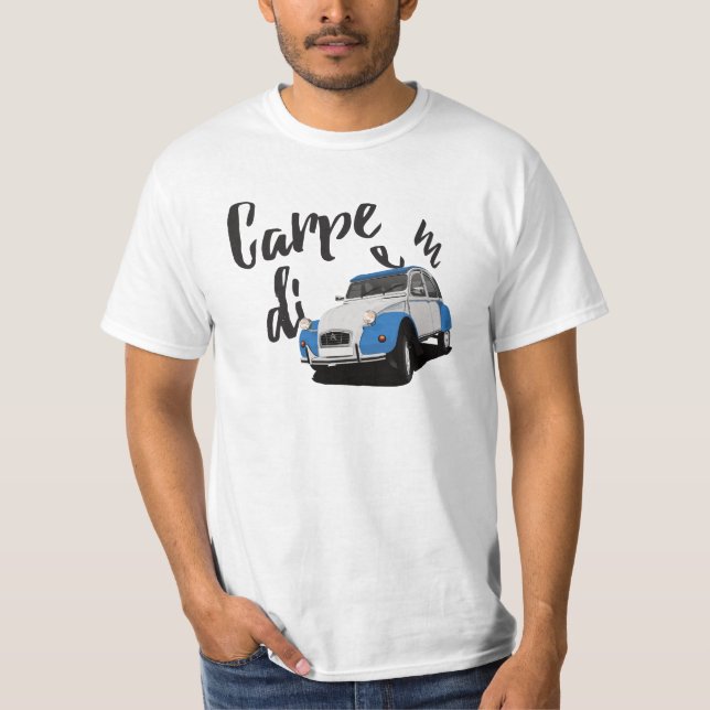 Karpfenteem mit der zweifarbigen Farbe 2CV - 23 T-Shirt (Vorderseite)