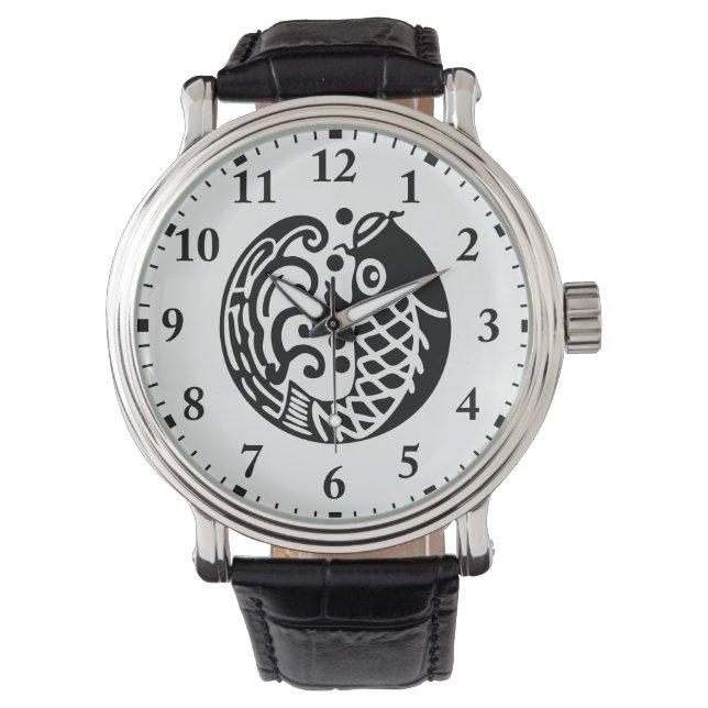 Karpfenwelle Armbanduhr (Vorderseite)
