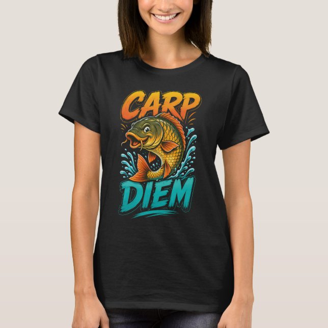 Karpfenwitziges Angelpun T-Shirt (Vorderseite)