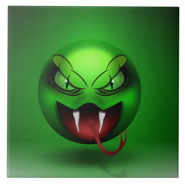 Karreau Snakemoji Fliese (Vorderseite)