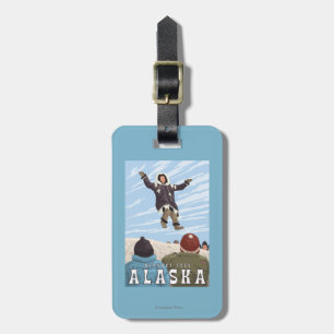 Karren, Alaska-Decken-Wurf-Vintage Reise Gepäckanhänger