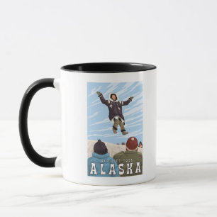 Karren, Alaska-Decken-Wurf-Vintage Reise Tasse