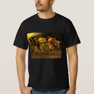 Karren mit rotem und weißem Ochsen von Vincent van T-Shirt