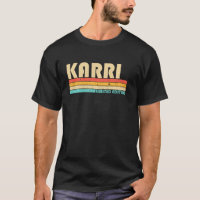 Karri Name Personalisiert Retro Vintage 80er 90s B
