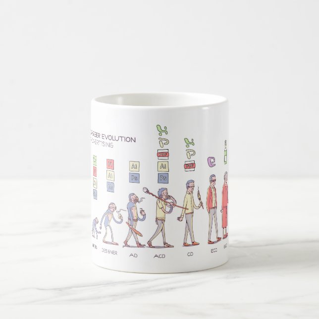 Karriere-Evolutions-Tasse Kaffeetasse (Mittel)