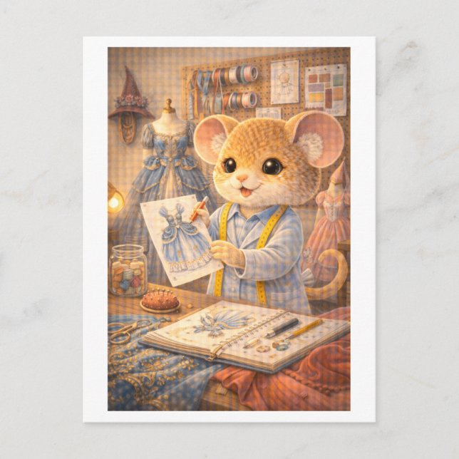 Karriere Maus als Kostümbildnerin Postkarte (Vorderseite)