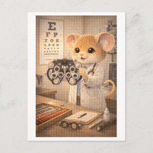 Karriere Maus als Optiker Postkarte