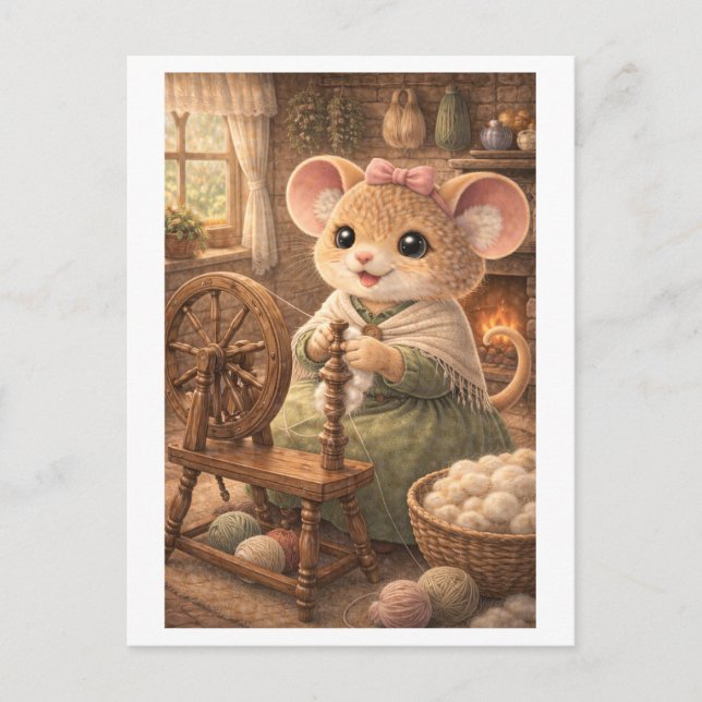 Karriere-Maus als Spinner Postkarte (Vorderseite)