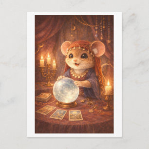 Karriere Maus als Wahrsagerin Postkarte