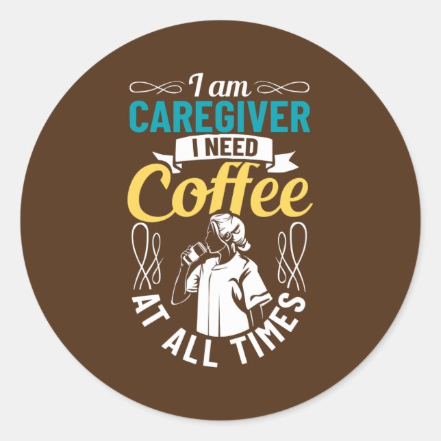 Karriere-Outfit-Betreuer-Wertschätzung Personal Runder Aufkleber (Vorderseite)