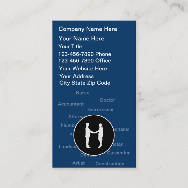 Karriere-Ratgeber-Visitenkarten Visitenkarte (Vorderseite)