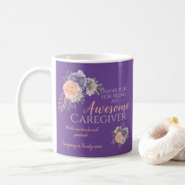 Karriere Vielen Dank Dankeschön Floral Lila Kaffeetasse