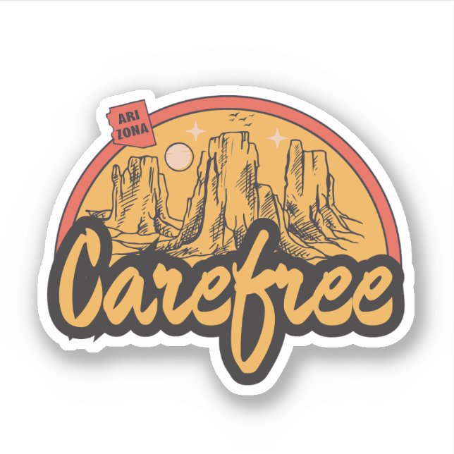 Karrierefrei, Arizona Aufkleber (Vorderseite)