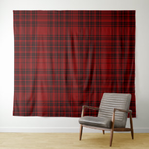 KARRIERTES LAND PLAID ROT WANDTEPPICH