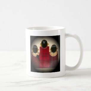 Karriertes Portrait der Masai-Familie Kaffeetasse