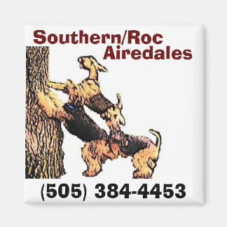 Kart-Baum2, Süd/Roc, Airedales, (505) 384-... Magnet