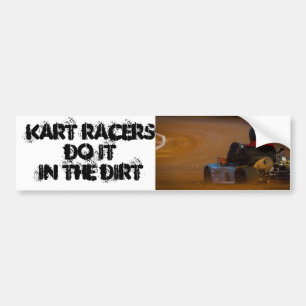 Kart, das Autoaufkleber läuft
