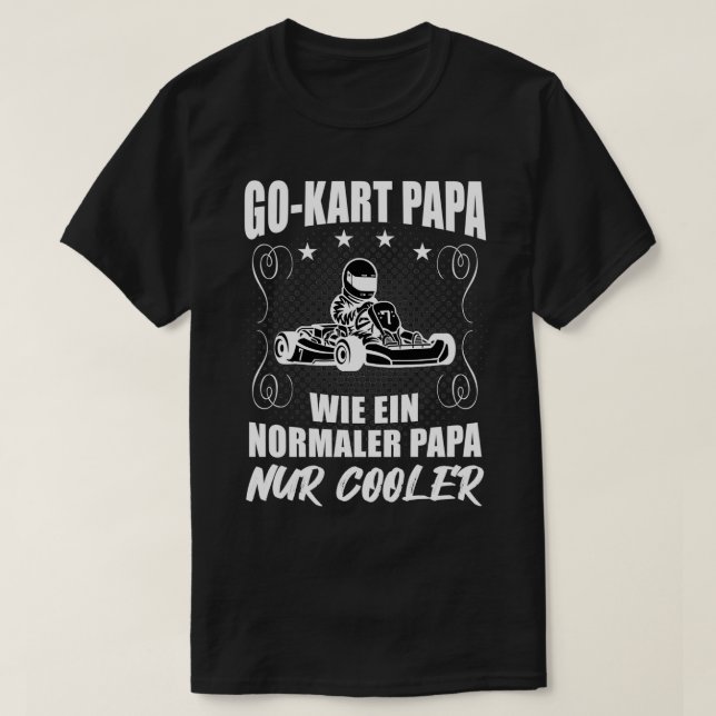 Kart Gokart Vater Vater Cool Karting Geschenk 2 T-Shirt (Design vorne)