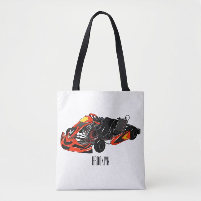 Kart racing Cartoon Illustration (Vorderseite)