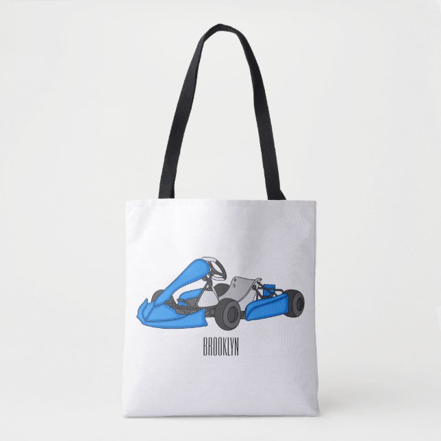 Kart racing Cartoon Illustration (Vorderseite)