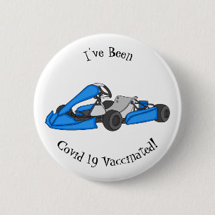 Kart racing Cartoon Illustration Button