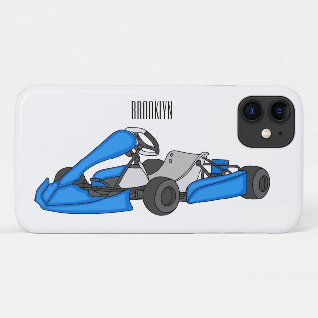 Kart racing Cartoon Illustration Case-Mate iPhone Hülle (Rückseite (Horizontal))
