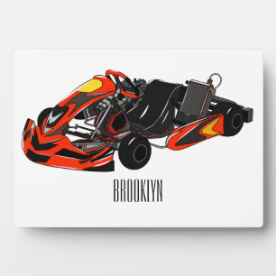 Kart racing Cartoon Illustration Fotoplatte