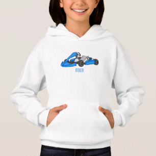 Kart racing Cartoon Illustration Hoodie