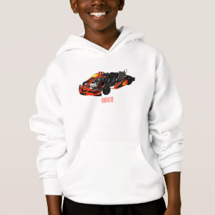 Kart racing Cartoon Illustration Hoodie