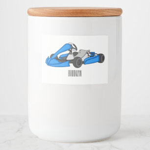 Kart racing Cartoon Illustration Lebensmitteletikett