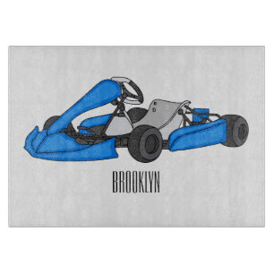 Kart racing Cartoon Illustration Schneidebrett