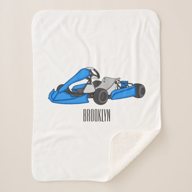 Kart racing Cartoon Illustration Sherpadecke (Vorderseite)